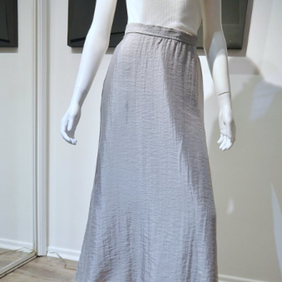 Vintage 90's-Silver Grey Ball Gown Skirt - Picture 2 of 9